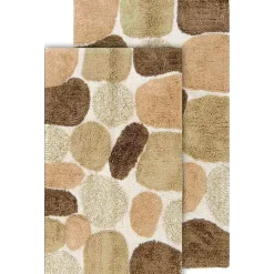Chesapeake Pebbles Cotton Non-Skid 20''x32'' Bath Rug - Set of 2