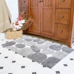 Chesapeake Pebbles Cotton Non-Skid 20''x32'' Bath Rug - Set of 2