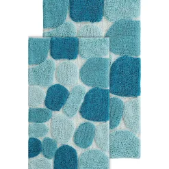 Chesapeake Pebbles Cotton Non-Skid 20''x32'' Bath Rug - Set of 2