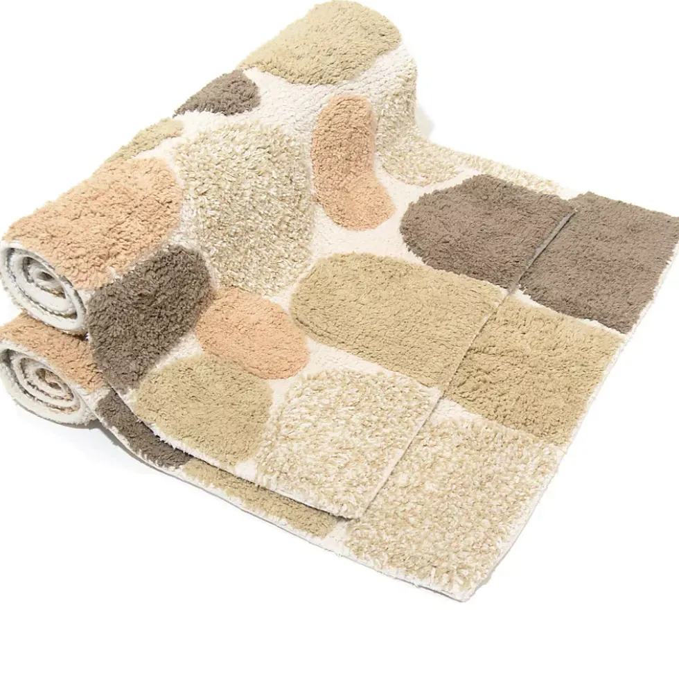Chesapeake Pebbles Cotton Non-Skid 20''x32'' Bath Rug - Set of 2