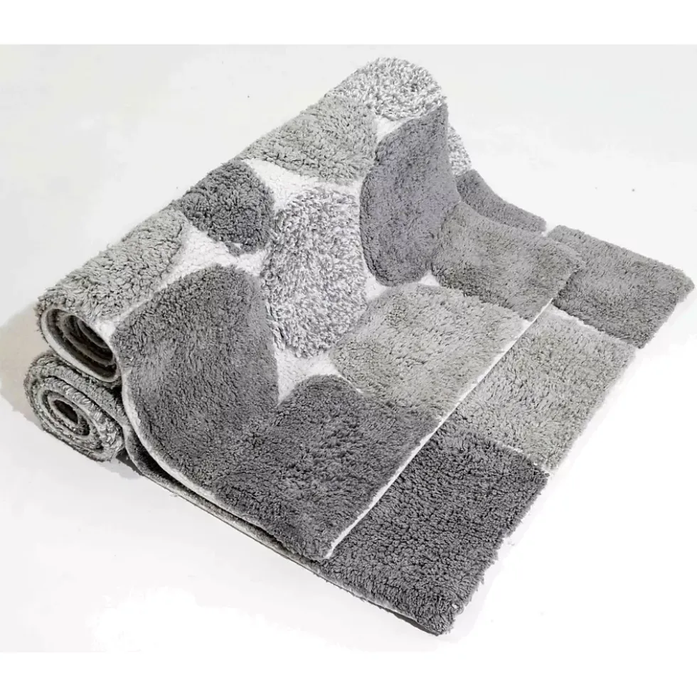 Chesapeake Pebbles Cotton Non-Skid 20''x32'' Bath Rug - Set of 2