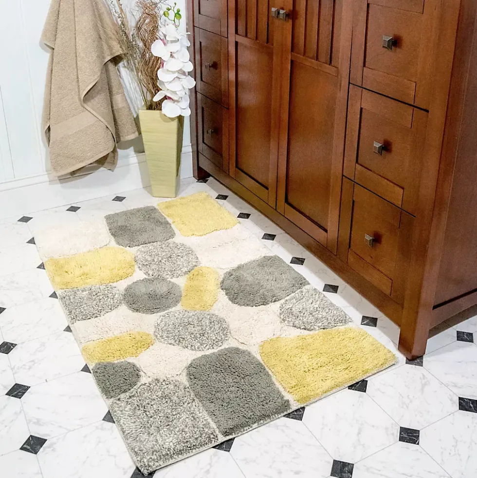 Chesapeake Pebbles Cotton Non-Skid 20''x32'' Bath Rug - Set of 2