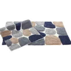 Chesapeake Pebbles Cotton Non-Skid 20''x32'' Bath Rug - Set of 2