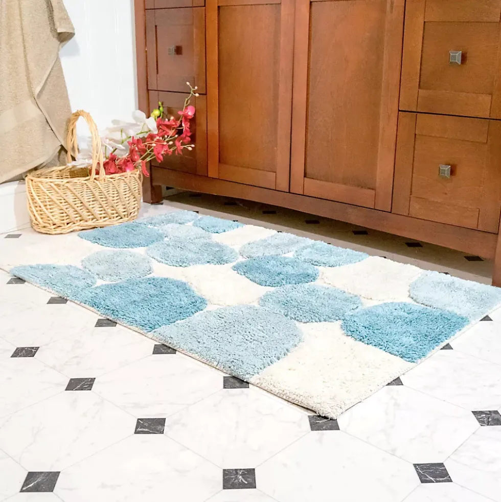 Chesapeake Pebbles Cotton Non-Skid 20''x32'' Bath Rug - Set of 2