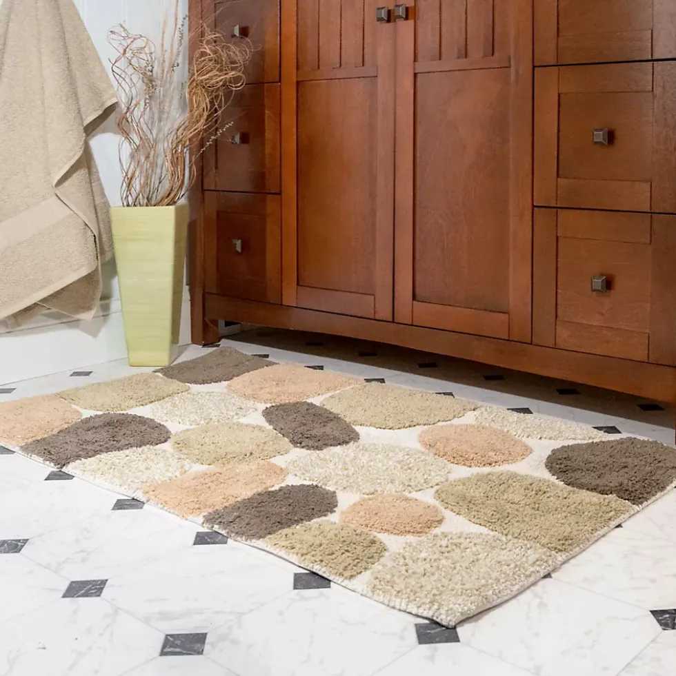 Chesapeake Pebbles Cotton Non-Skid 20''x32'' Bath Rug - Set of 2