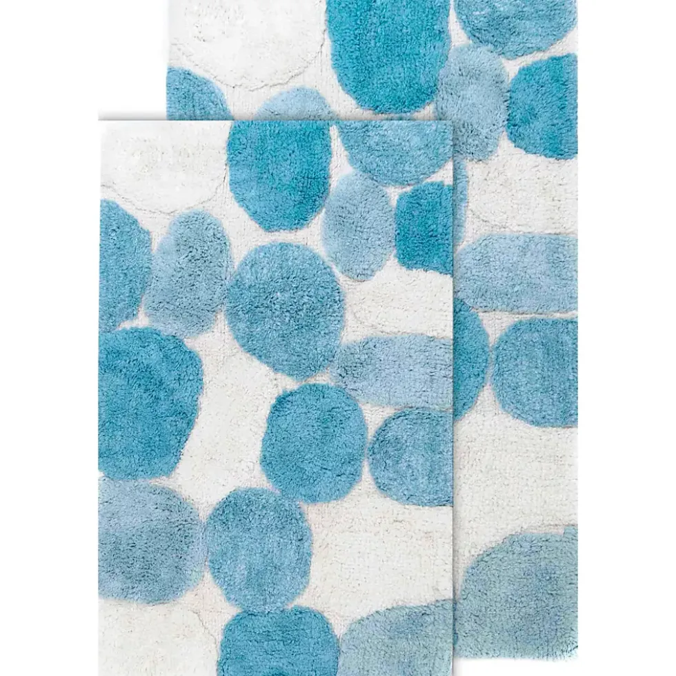 Chesapeake Pebbles Cotton Non-Skid 20''x32'' Bath Rug - Set of 2