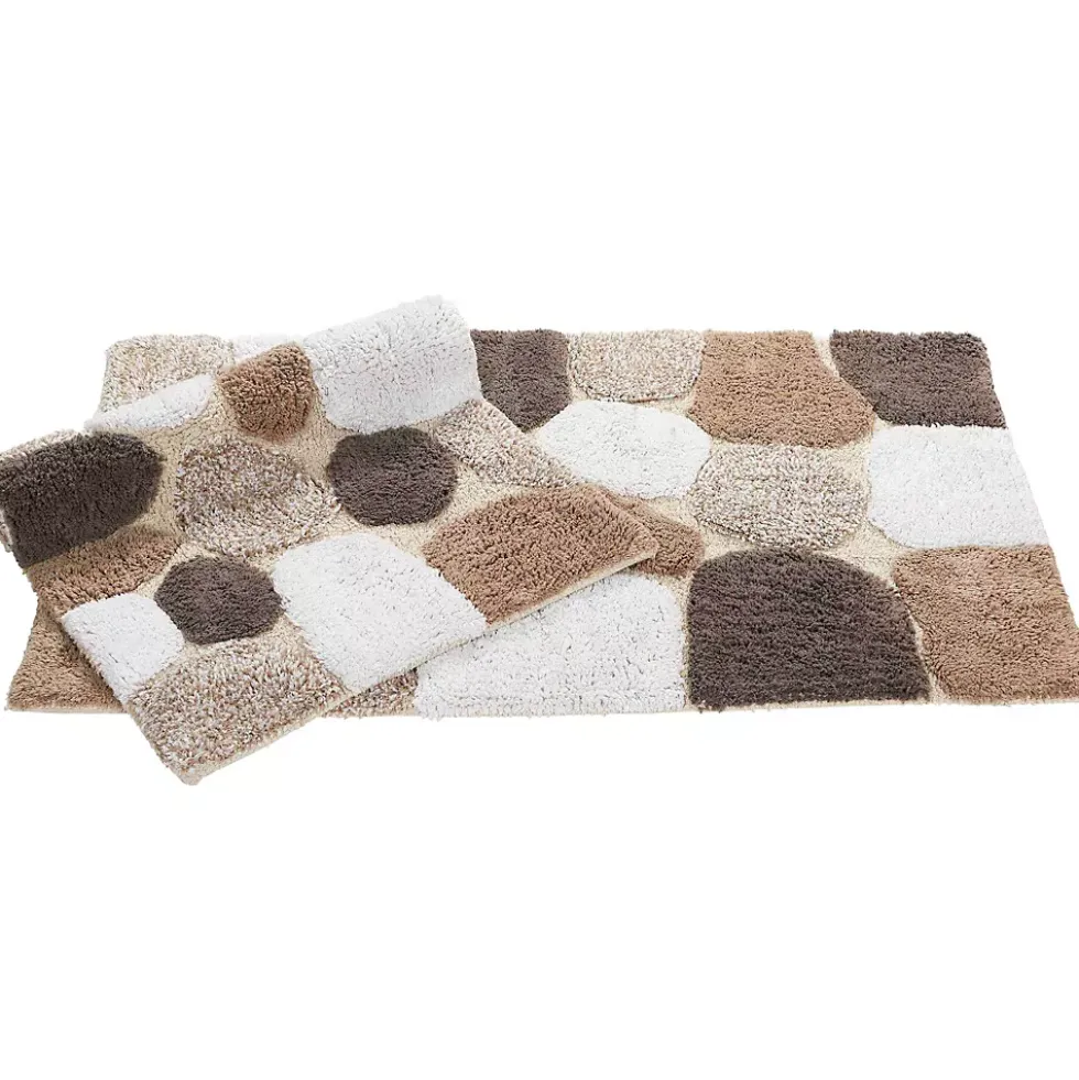 Chesapeake Pebbles Cotton Non-Skid 20''x32'' Bath Rug - Set of 2