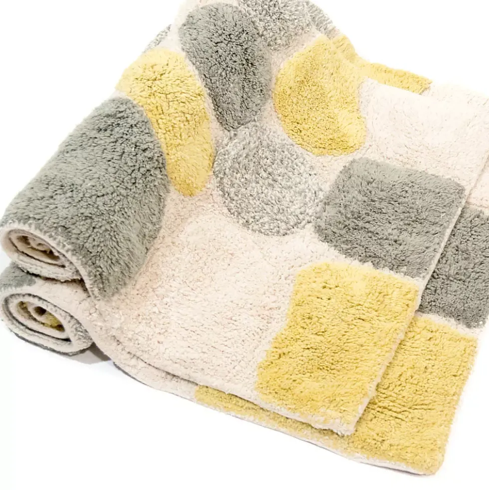 Chesapeake Pebbles Cotton Non-Skid 20''x32'' Bath Rug - Set of 2