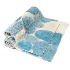 Chesapeake Pebbles Cotton Non-Skid 20''x32'' Bath Rug - Set of 2