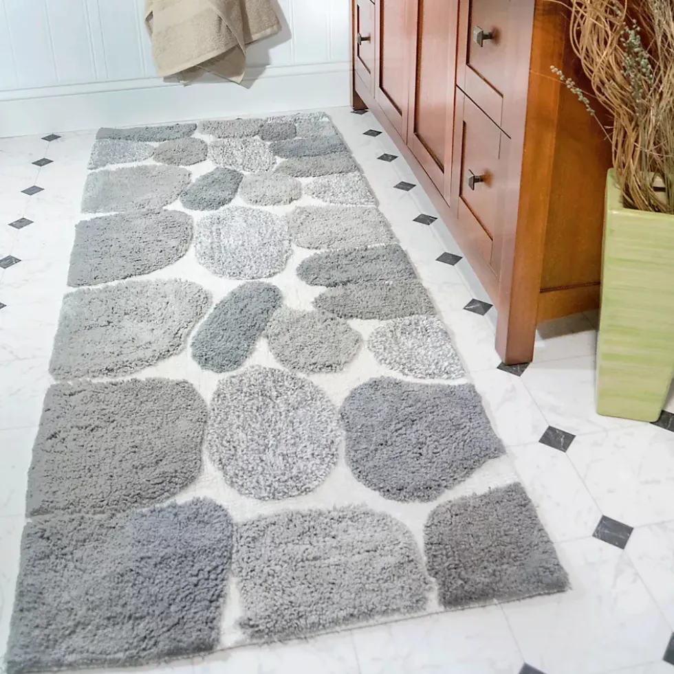 Chesapeake Pebbles Cotton Non-Skid 24''x60'' Bath Runner
