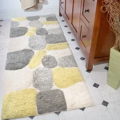 Chesapeake Pebbles Cotton Non-Skid 24''x60'' Bath Runner