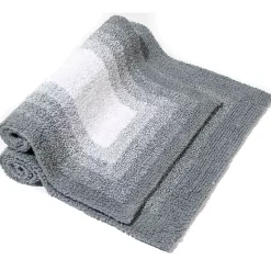 Chesapeake Whitney Ombre 2 Piece Reversible Cotton Bath Rug Set