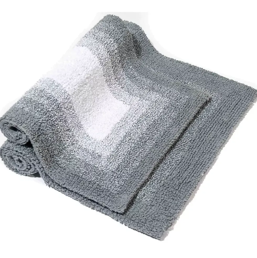 Chesapeake Whitney Ombre 2 Piece Reversible Cotton Bath Rug Set