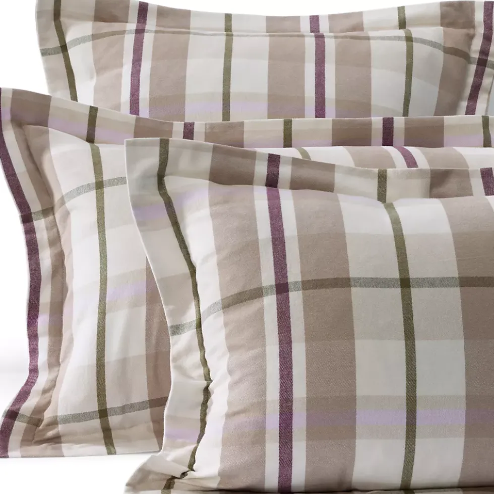 Comfy Super Soft Cotton Flannel Plaid Pillow Sham - 5oz