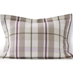 Comfy Super Soft Cotton Flannel Plaid Pillow Sham - 5oz