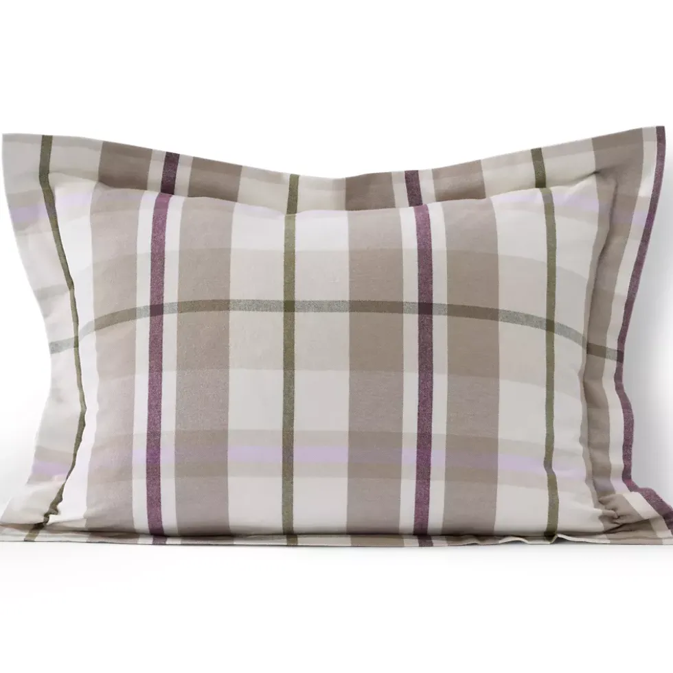 Comfy Super Soft Cotton Flannel Plaid Pillow Sham - 5oz