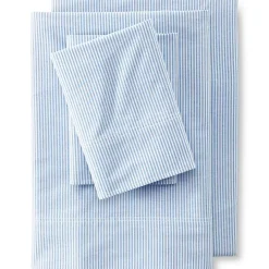 Cotton Oxford Stripe Bed Sheet Set