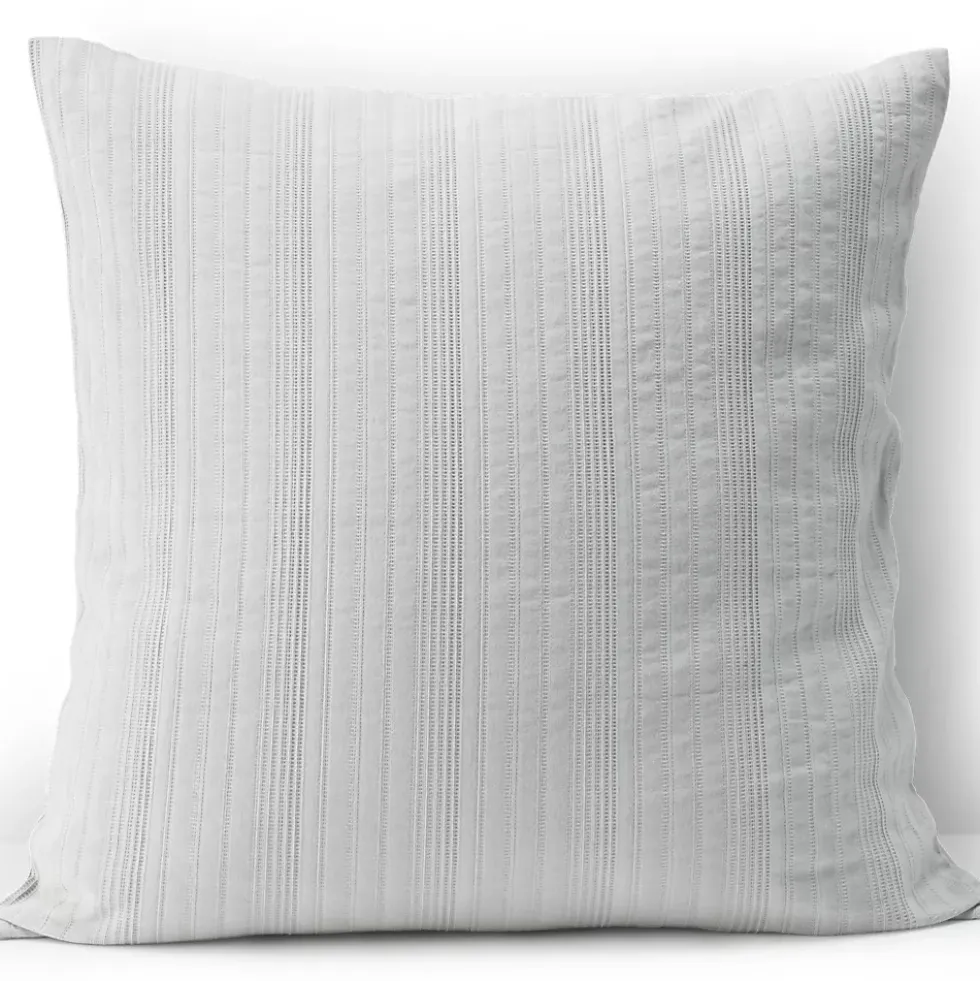 Cotton Textured Stripe Bed Pillow Sham