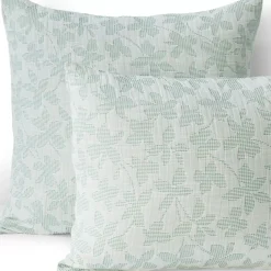 Cotton Textured Two Toned Bed Pillow Sham