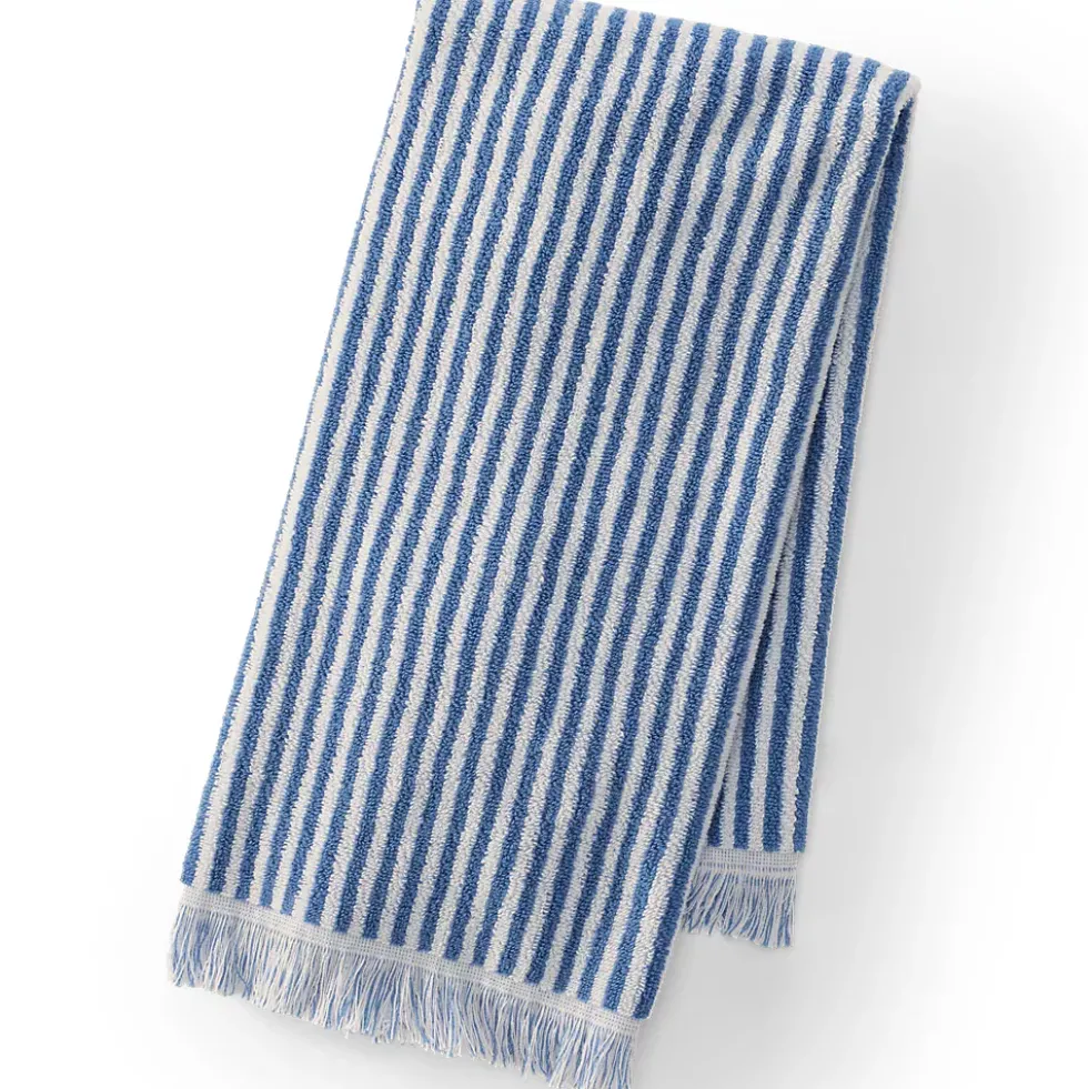 Cotton Yarn-dyed Stripe 6-Piece Bath Towel Set