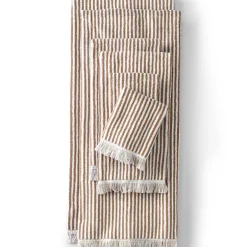 Cotton Yarn-dyed Stripe 6-Piece Bath Towel Set