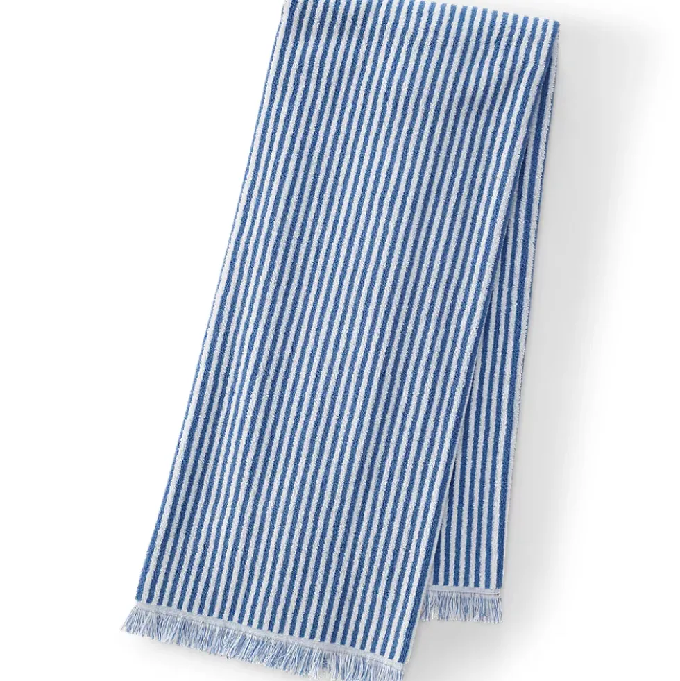 Cotton Yarn-dyed Stripe 6-Piece Bath Towel Set