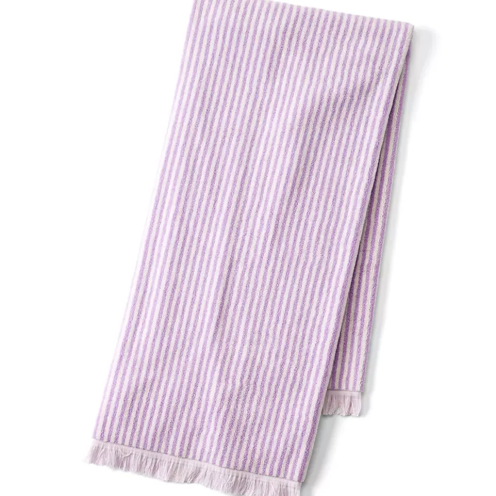 Cotton Yarn-dyed Stripe 6-Piece Bath Towel Set