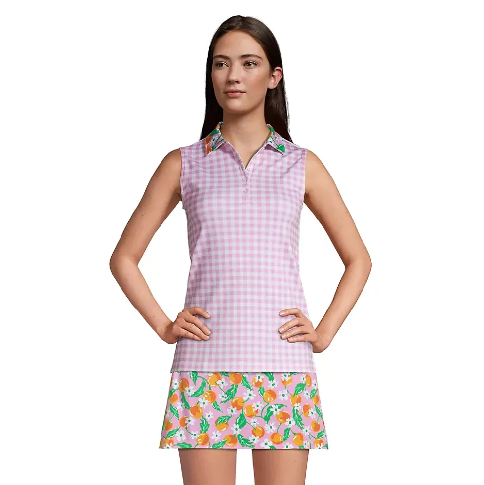 Draper James x Lands' End Women's Sleeveless Supima Polo Shirt