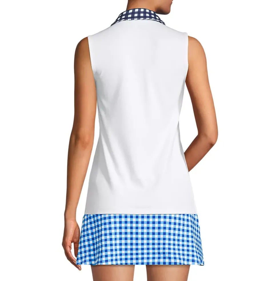 Draper James x Lands' End Women's Sleeveless Supima Polo Shirt