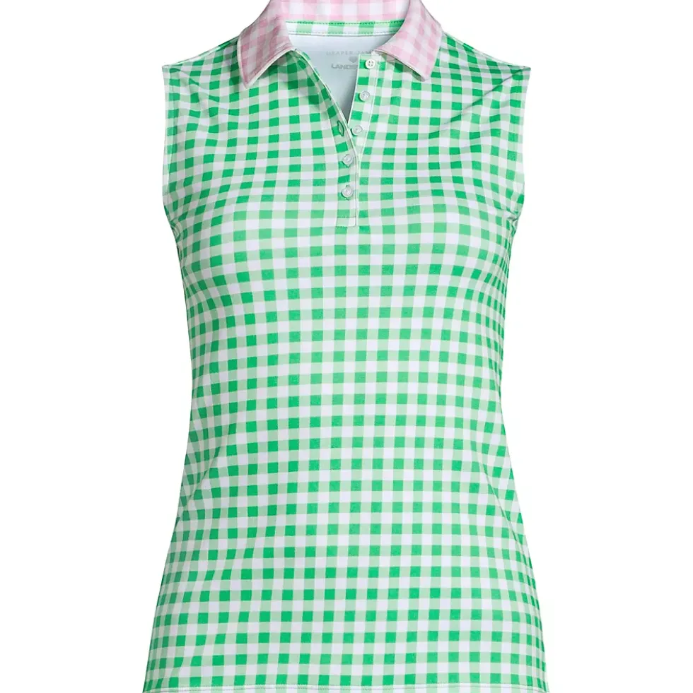 Draper James x Lands' End Women's Sleeveless Supima Polo Shirt