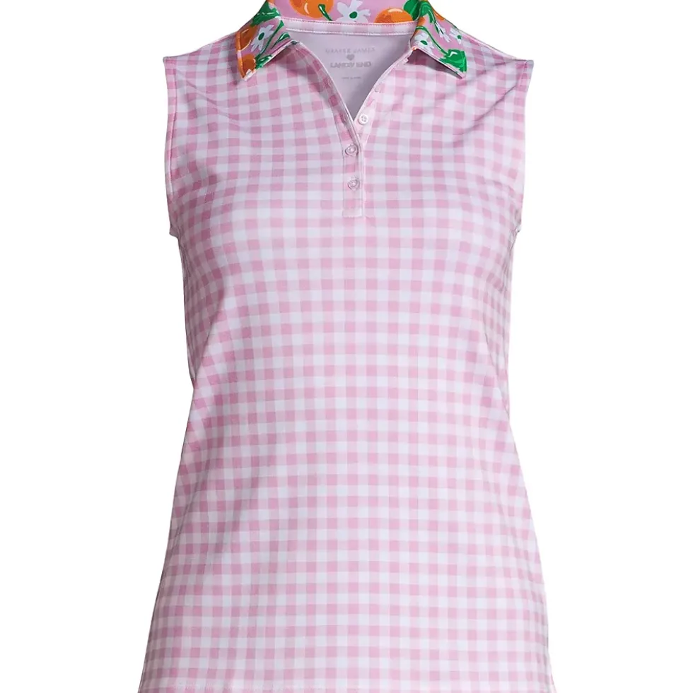 Draper James x Lands' End Women's Sleeveless Supima Polo Shirt
