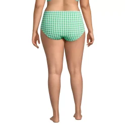 Draper James x Lands' End Women's Plus Size Chlorine Resistant Retro High Waisted Bikini Bottoms