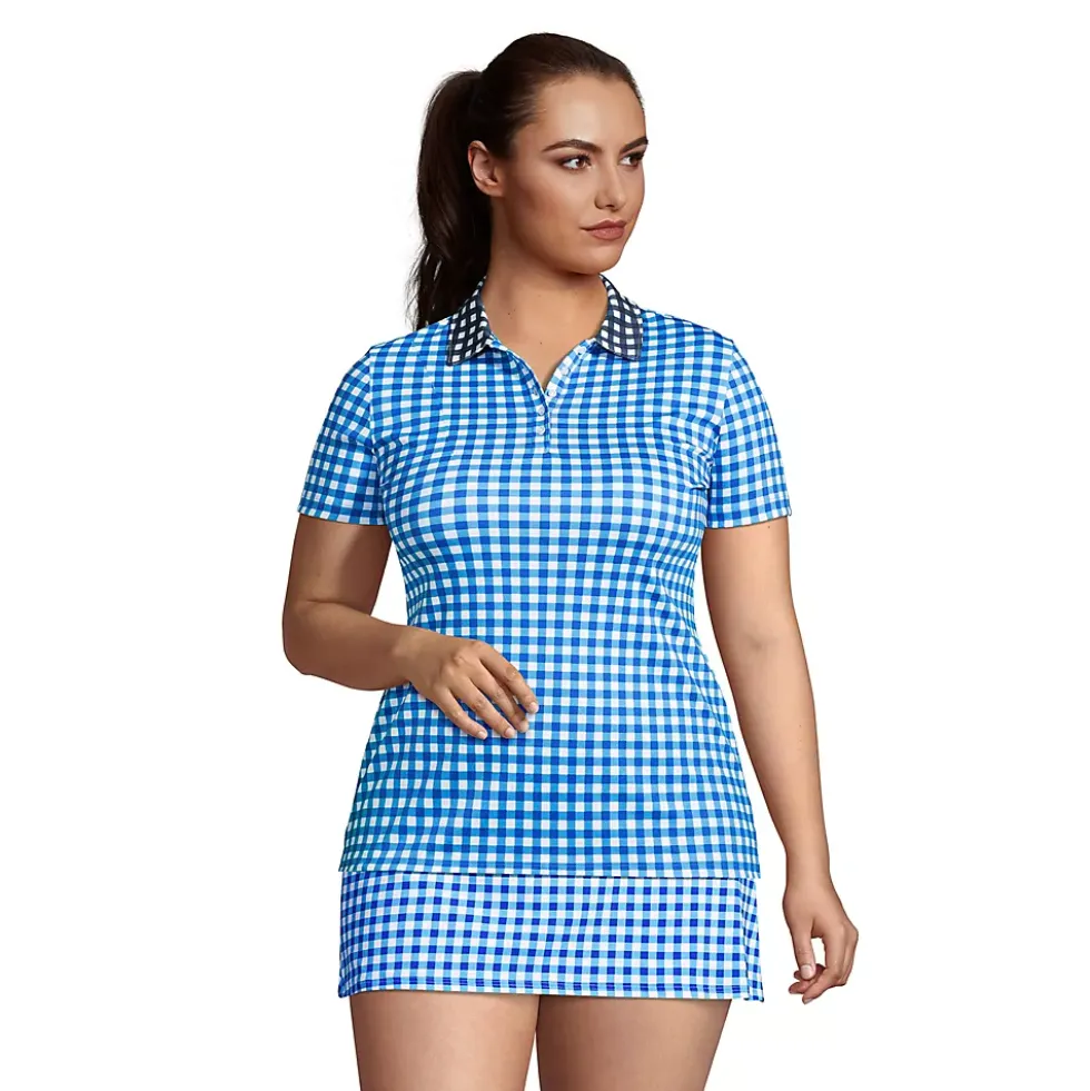 Draper James x Lands' End Women's Short Sleeve Supima Polo Shirt