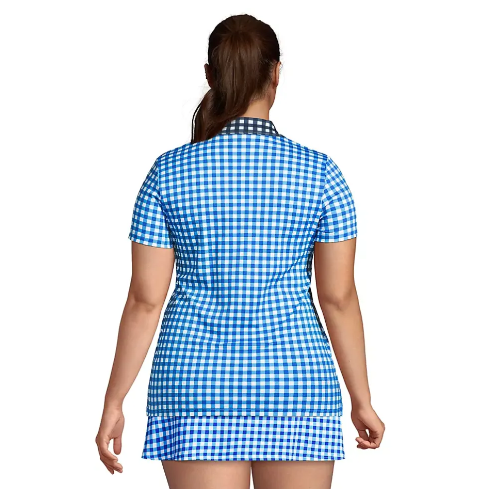 Draper James x Lands' End Women's Short Sleeve Supima Polo Shirt