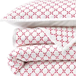Embroidered Diamond Double Voile Quilt