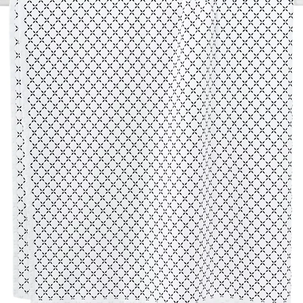 Embroidered Diamond Double Voile Quilt