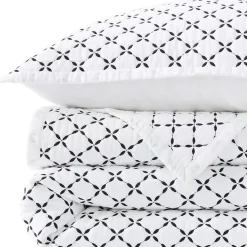 Embroidered Diamond Double Voile Quilt