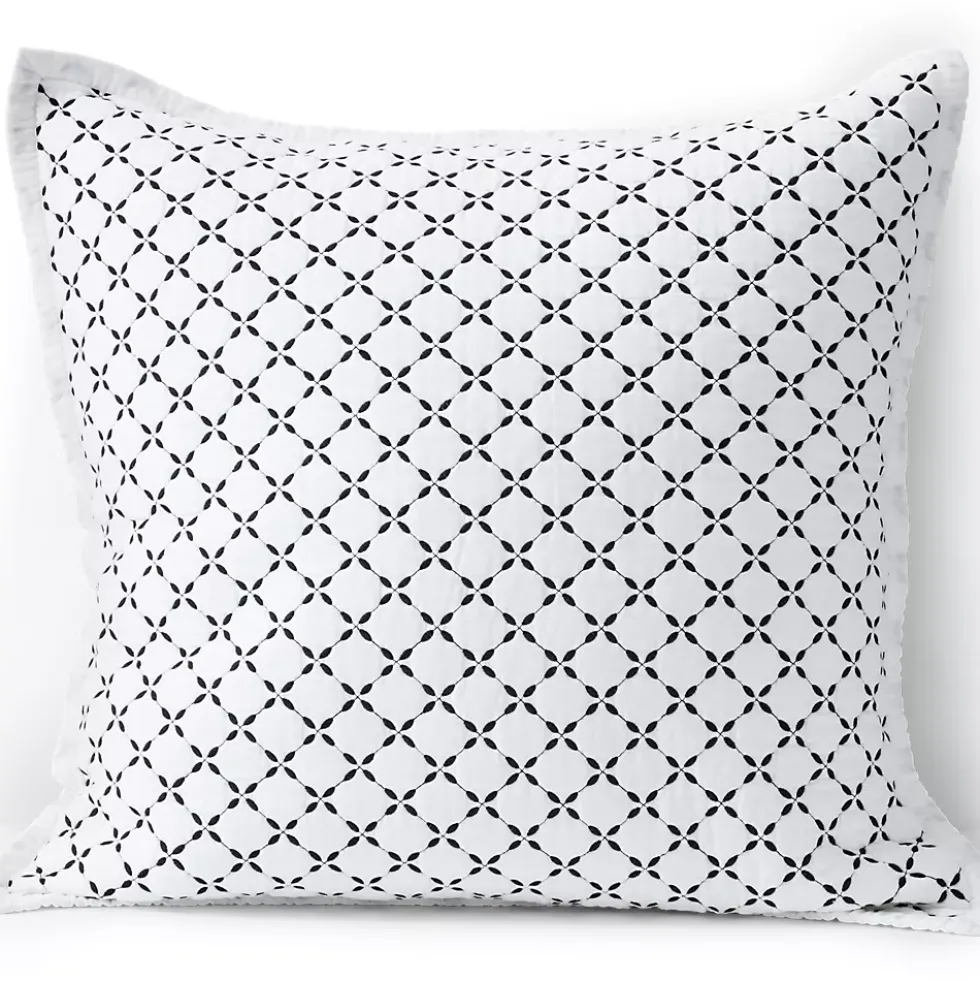 Embroidered Diamond Double Voile Quilt