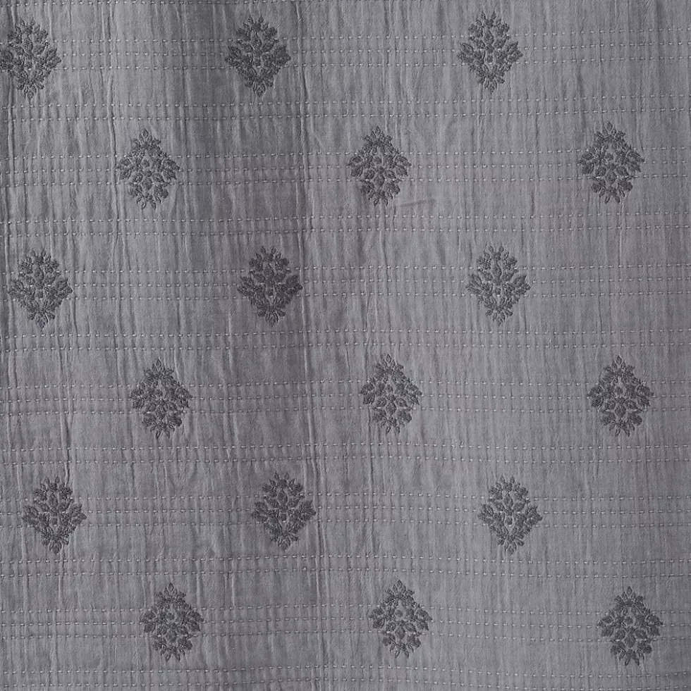 Embroidered Matelasse Bed Coverlet