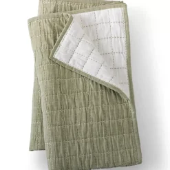 Essential Cotton Windowpane Reversible Bed Blanket