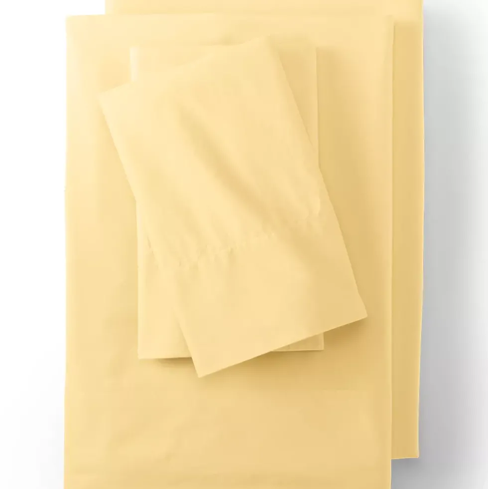 Essential Garment Washed Cotton Percale Bed Sheet Set