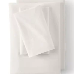 Essential Garment Washed Cotton Percale Bed Sheet Set