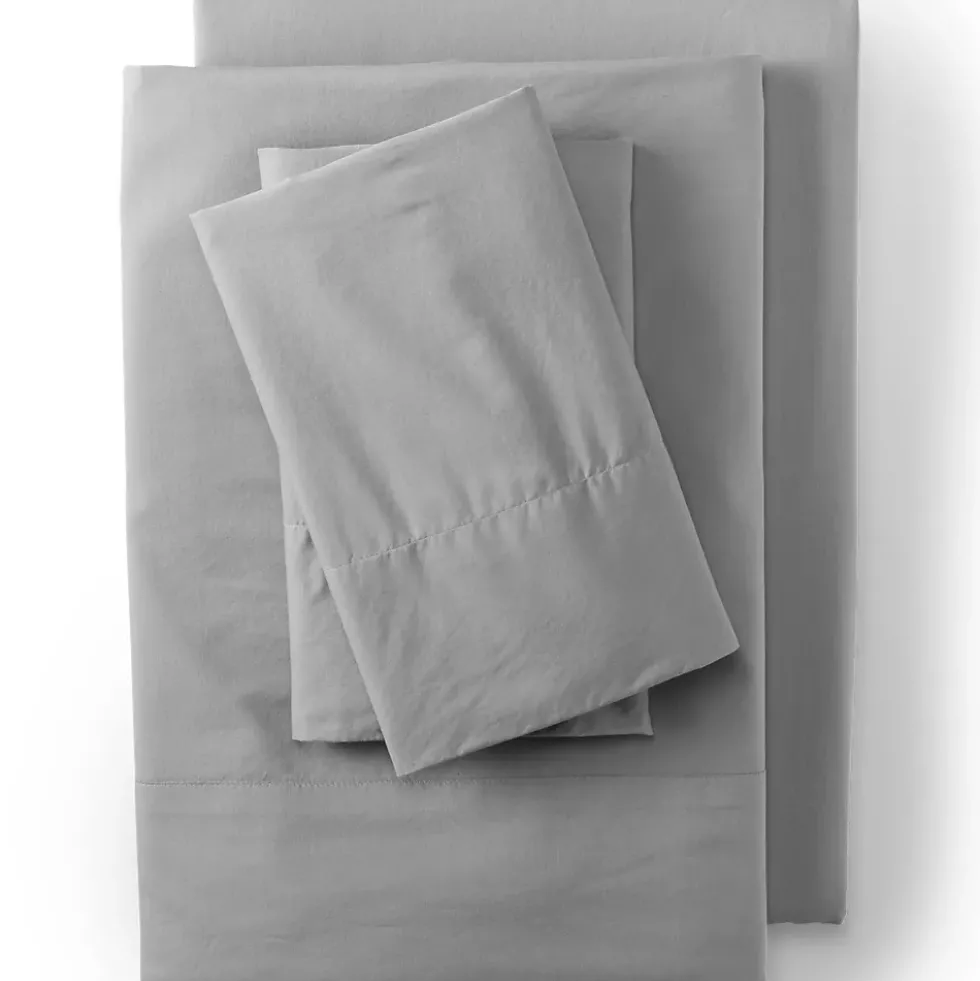 Essential Garment Washed Cotton Percale Bed Pillowcases