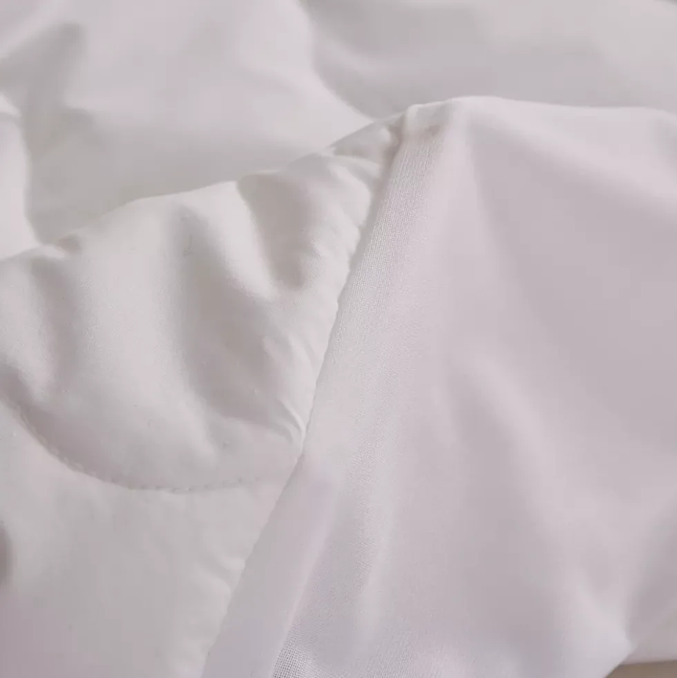 Farm to Home Organic Cotton Classic Wavy Channel Down Alternative Mattress Pad