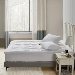Farm to Home Organic Cotton 2" Gusseted Down Alternative Mattress Topper