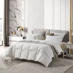 Farm to Home Organic Cotton 233 Thread Count All Season Warmth Feather and Down Comforter