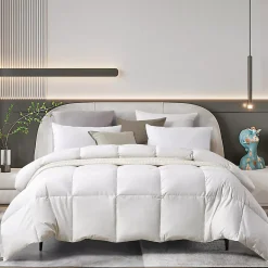 Farm to Home Organic Cotton 233 Thread Count Medium Warmth Feather and Down Comforter