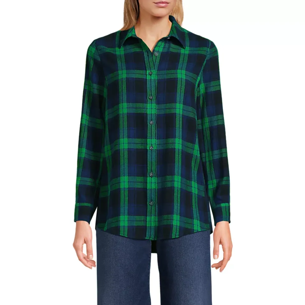 Flannel Boyfriend Long Sleeve Shirt