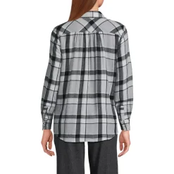 Flannel Boyfriend Long Sleeve Shirt