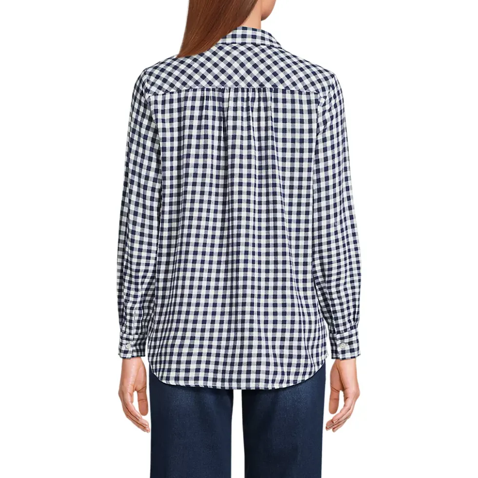 Flannel Boyfriend Long Sleeve Shirt